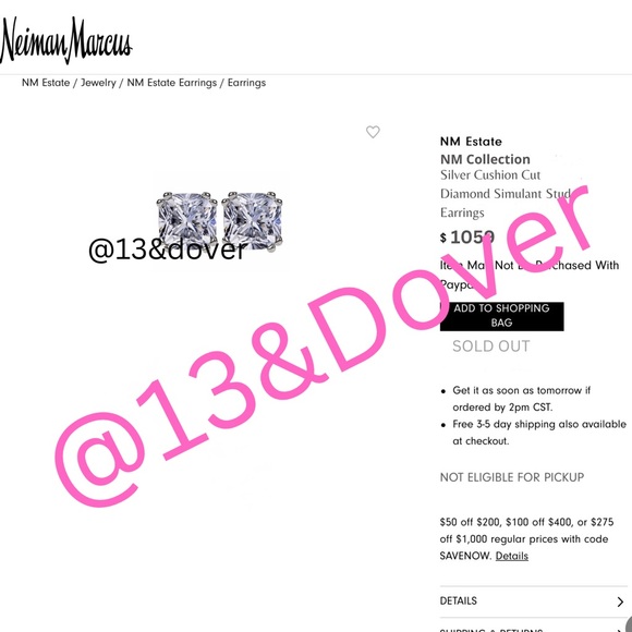 14k 1ct Cushion Cut Earrings - Picture 9 of 11